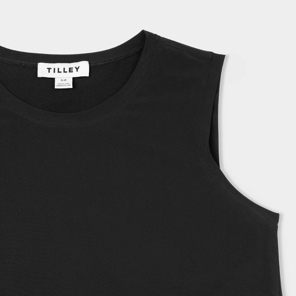 Tilley Tech Slk Midi Dress Black