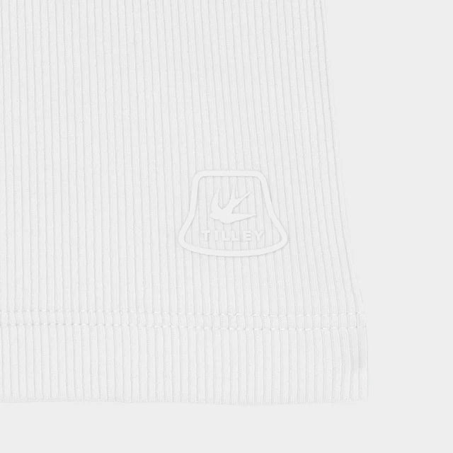 Tilley: High Neck Rib Tank White