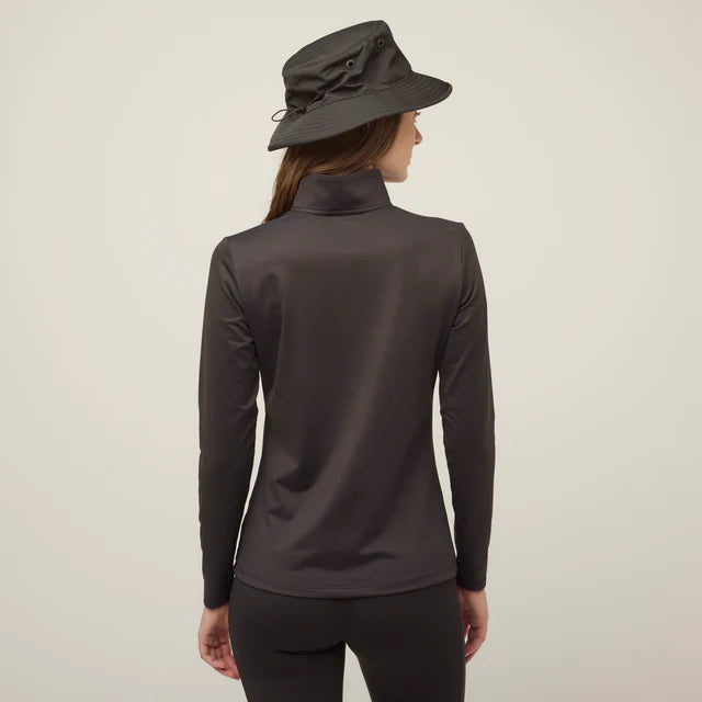 Tilley: Long Sleeve Thermal 1/2 Zip Black
