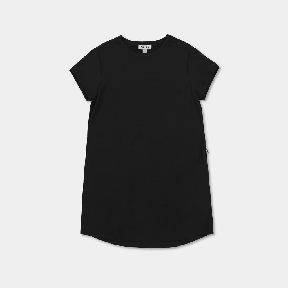 Tilley Tech Slk Tee Dress Black