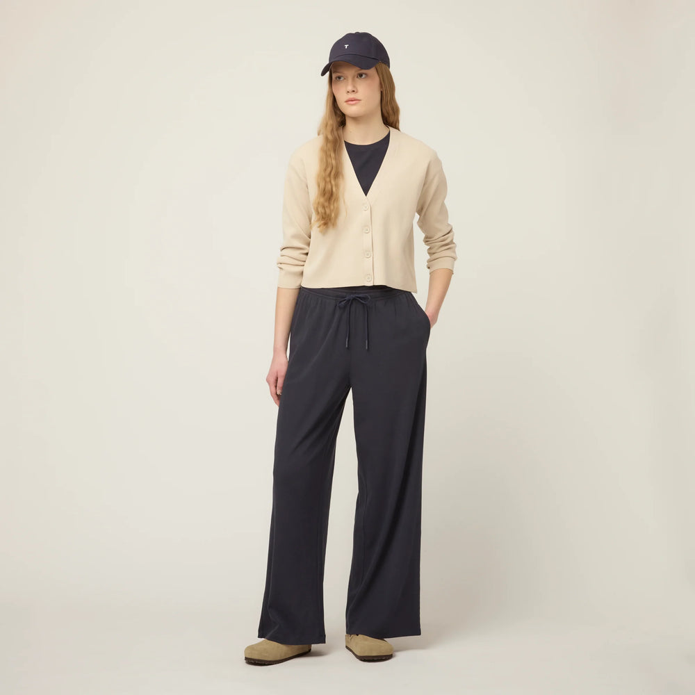 Tilley Tencel Rib Pull on Pant Navy
