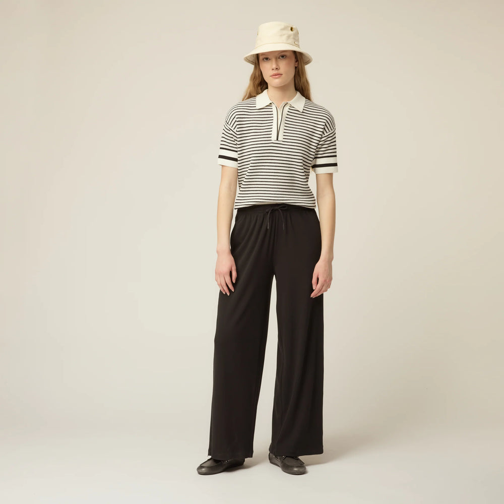 Tilley Tencel Rib Pull on Pant Black