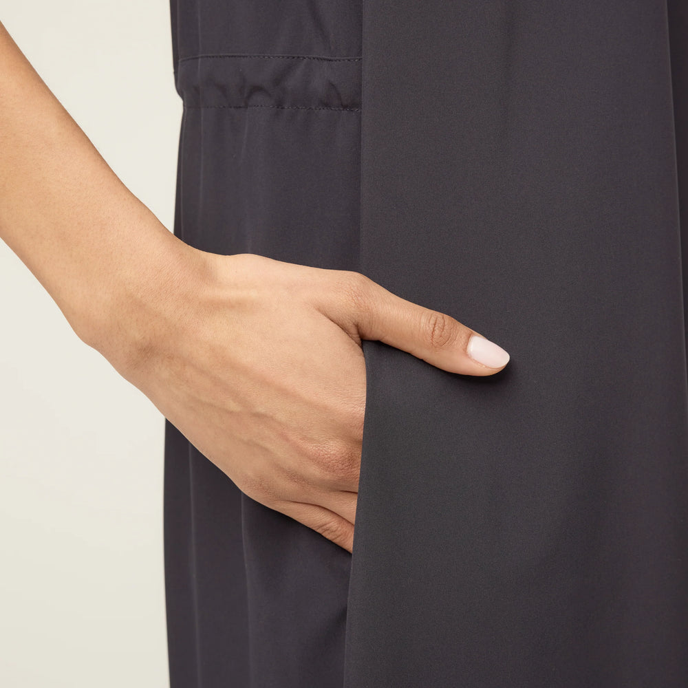 Tilley Tech Slk Midi Dress Navy