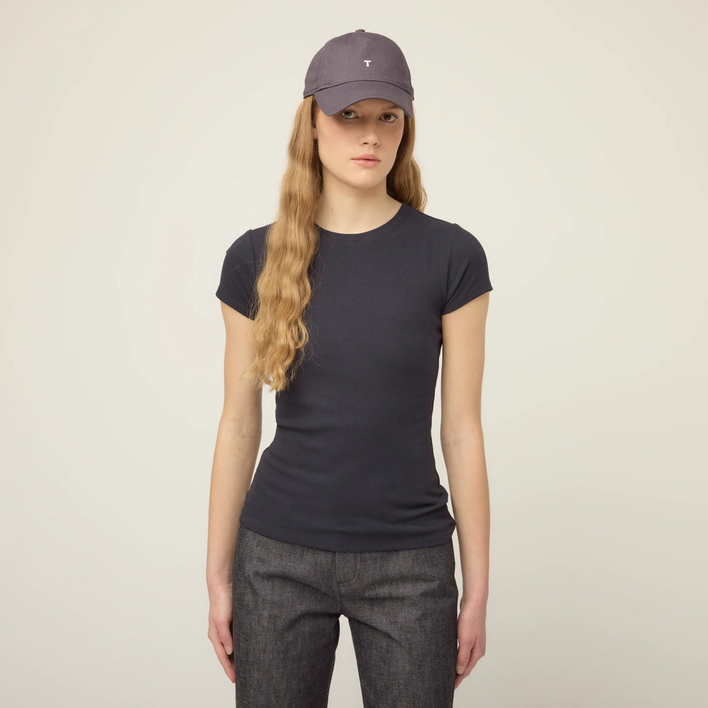 Tilley Short Sleeve Rib Tee Navy