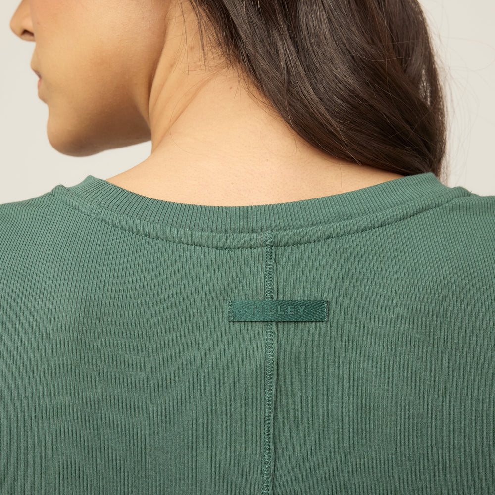 Tilley Short Sleeve Rib Tee Ivy