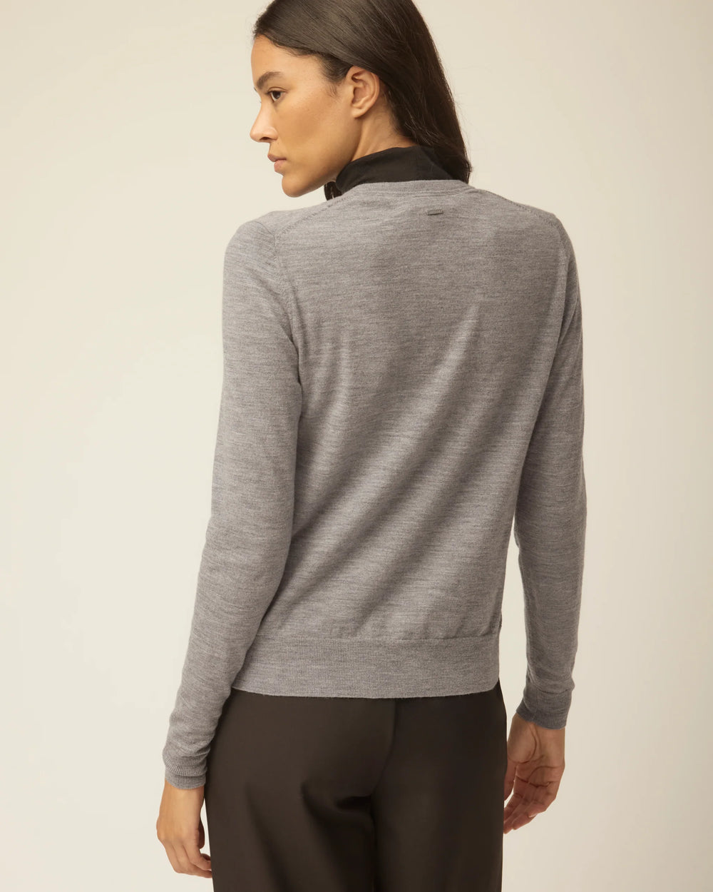 Tilley Womens Stretch Merino Cardigan Grey Mix