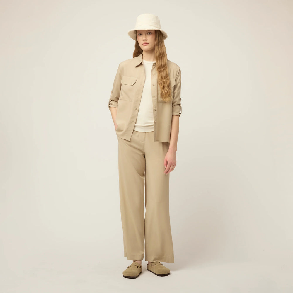 Tilley Long Sleeve Quick-Dry UPF Safari Shirt Safari Tan