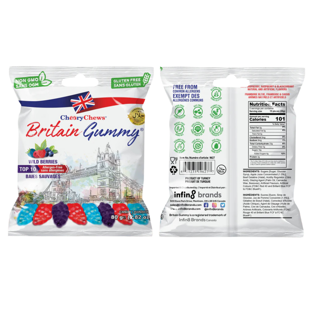 The Britain Gummy - Wild Berries 80g