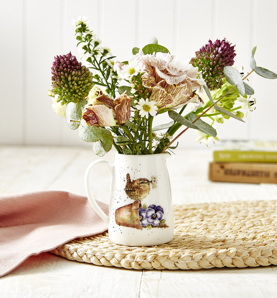 Wrendale Posy Jug - Pottering About (Wren)