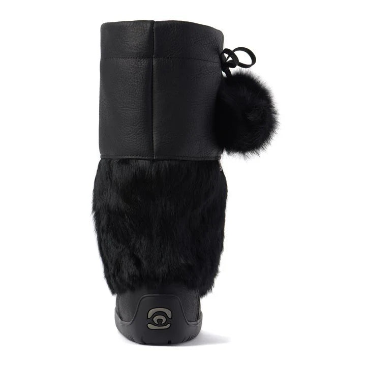 Manitobah Waterproof Snowy Owl Grain Black