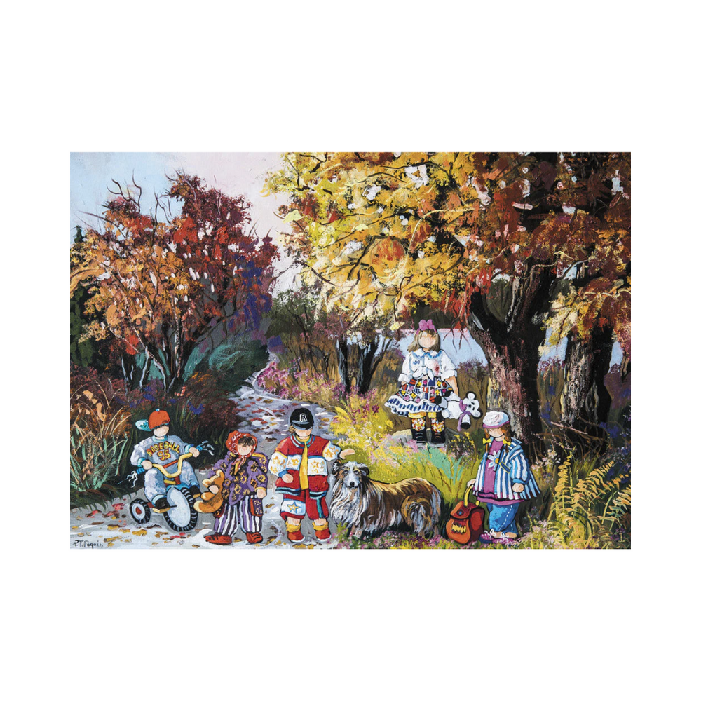 Pauline Paquin 500 Piece Puzzle-Walking the Dog