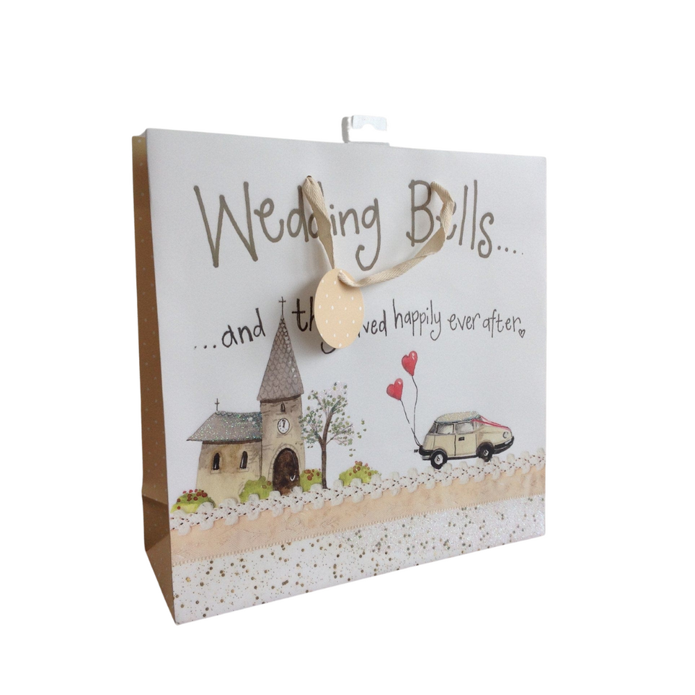 Alex Clark Large Gift Bag - Wedding Bells