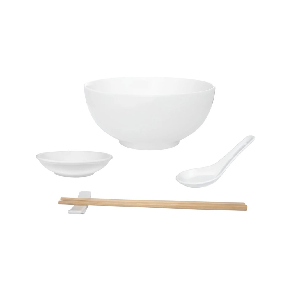 White Basics Noodle Bowl Set (10pc)