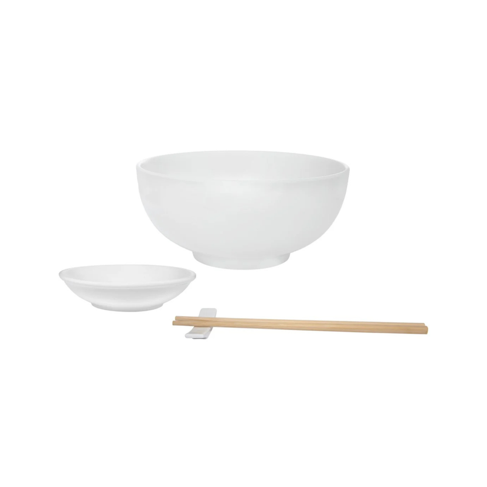 White Basics Noodle Bowl Set (8pc)