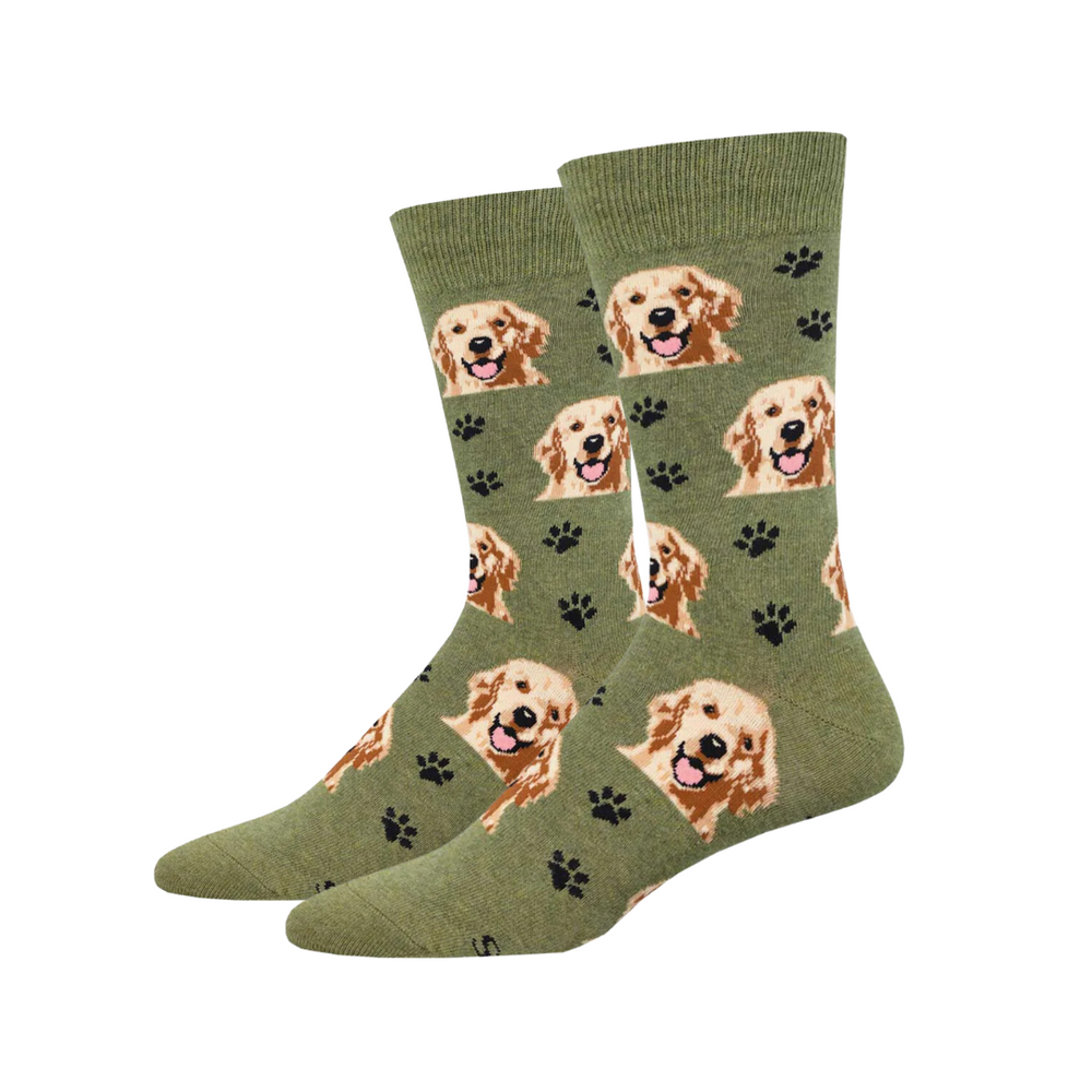 Socksmith Who's a Good Boy? - Green Heather