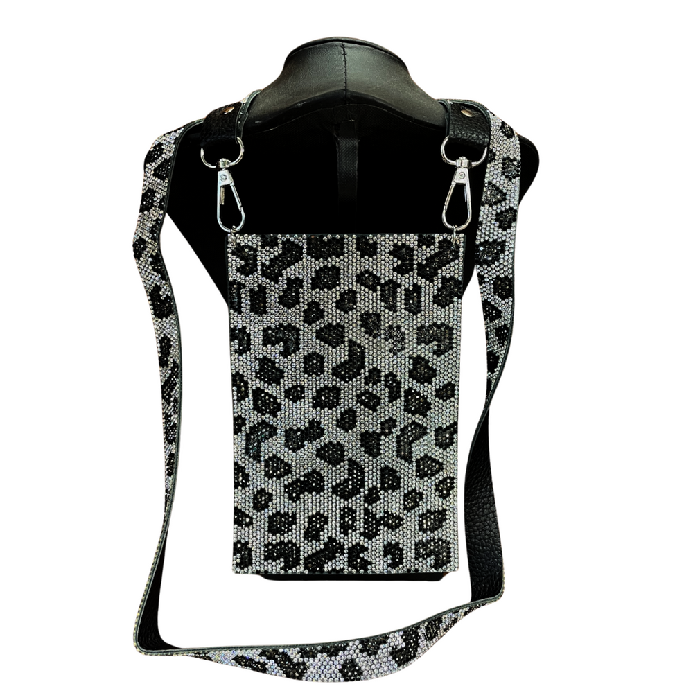 Cellphone Purse - Wild Leopard Silver by Jacqueline Kent