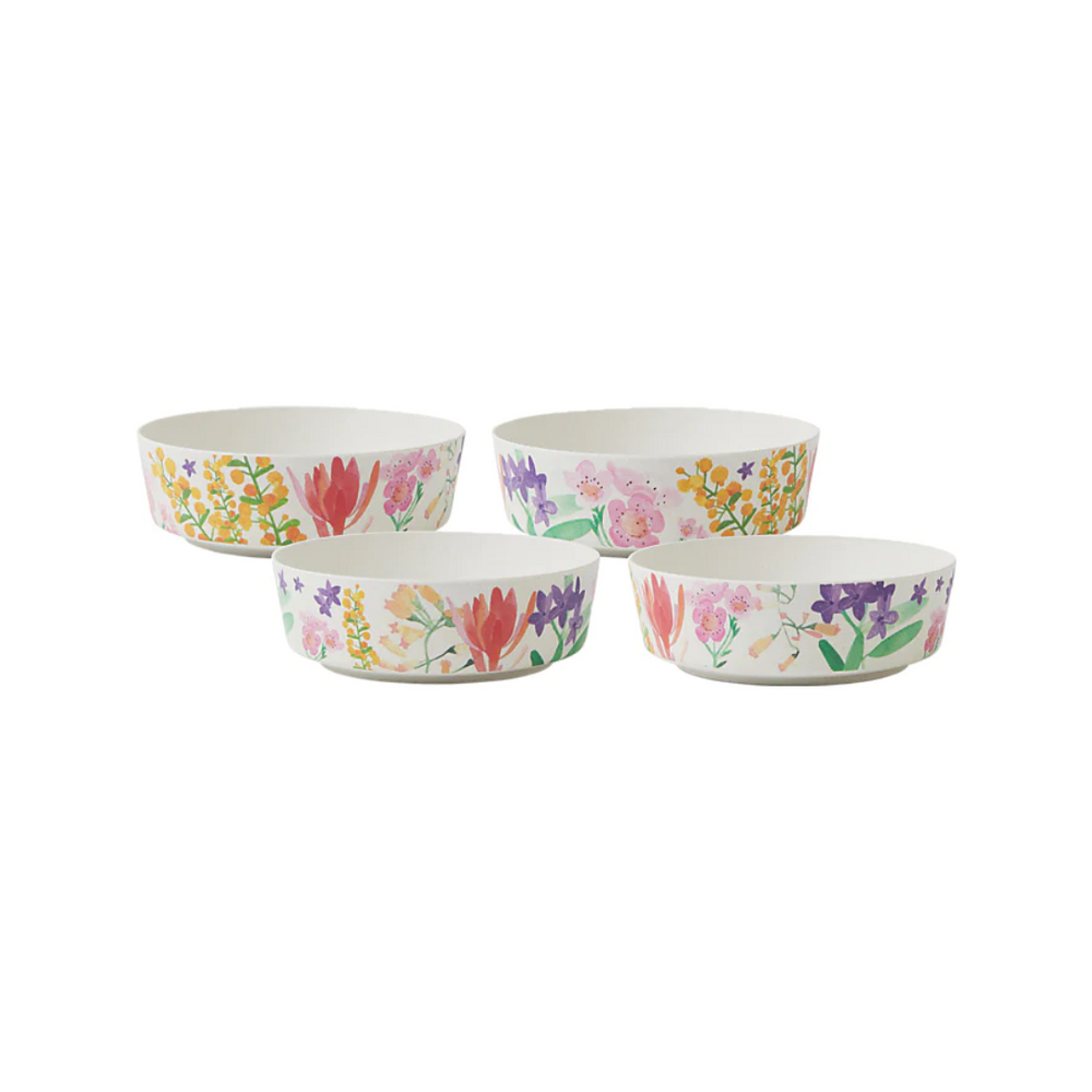 Maxwell & Williams Wildflowers Bamboo Bowl Set of 4