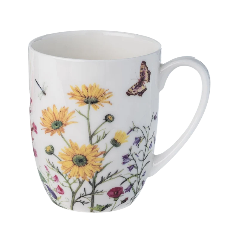 Wildflowers Yellow Latte Mug