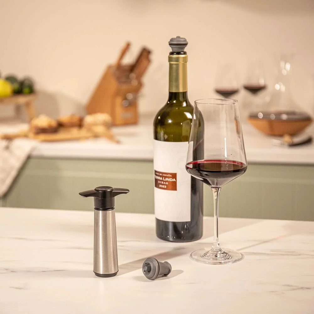 Vacu Vin Wine Saver Gift Pack Stainless