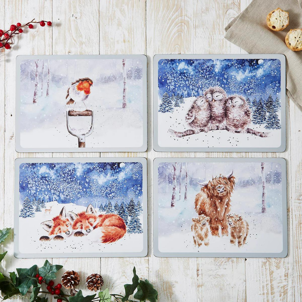 Wrendale Pimpernel 'Winter Skies' Placemats Luncheon (Set of 4)