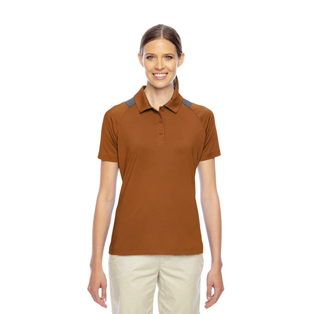 Women's Sport Performance Polo - Burnt Orange