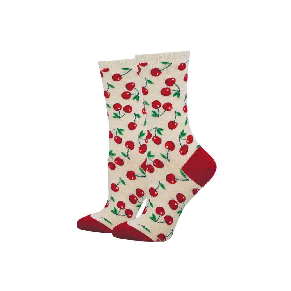 Socksmith Absolutely Cherry - Ivory Heather