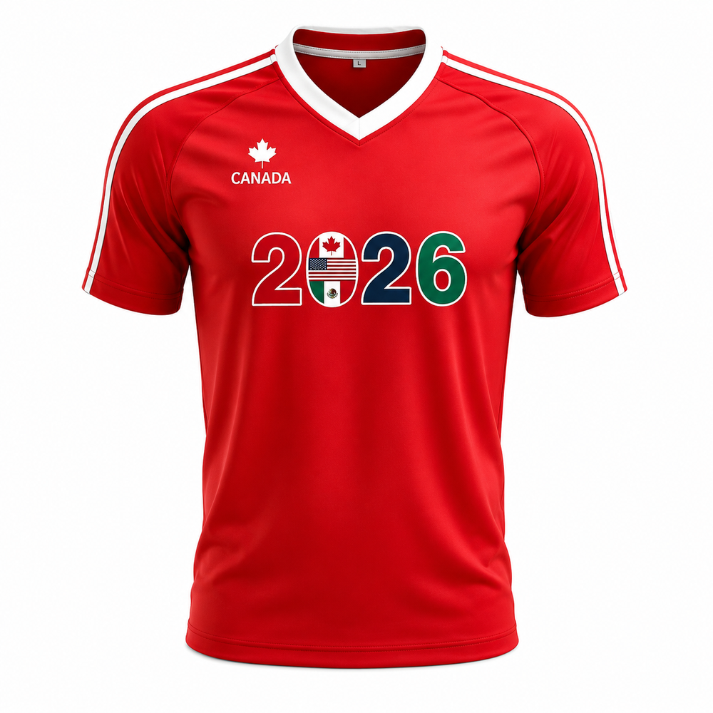 World Cup 2026 Host Countries Jersey Red
