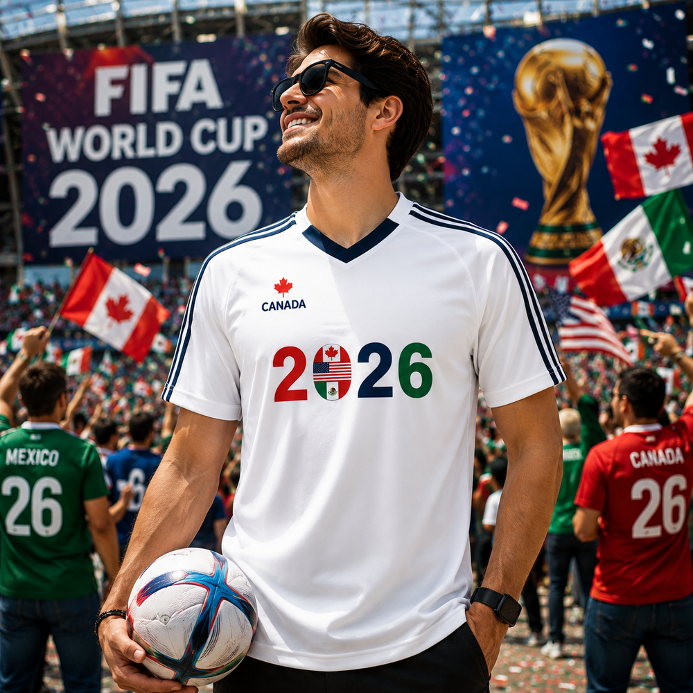 World Cup 2026 Host Countries Jersey White