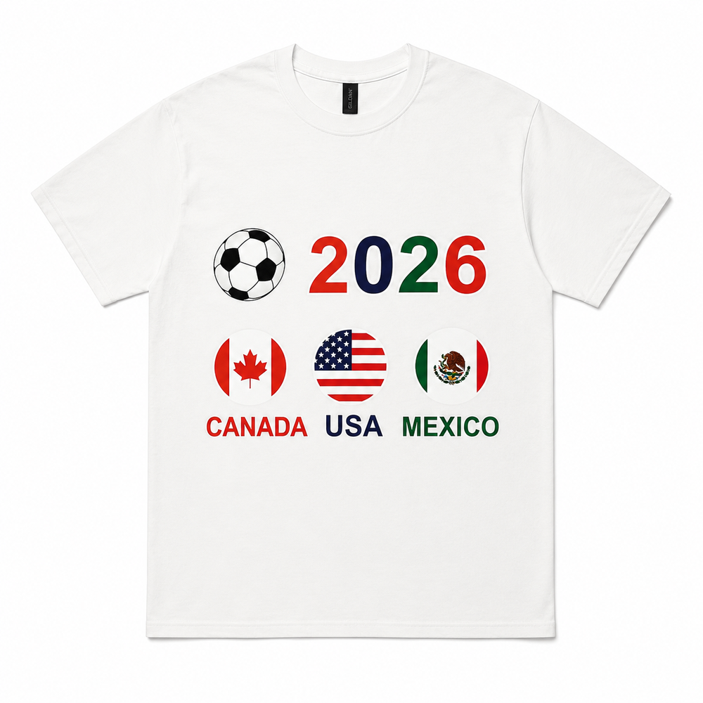 World Cup 2026 Host Countries T-Shirt White