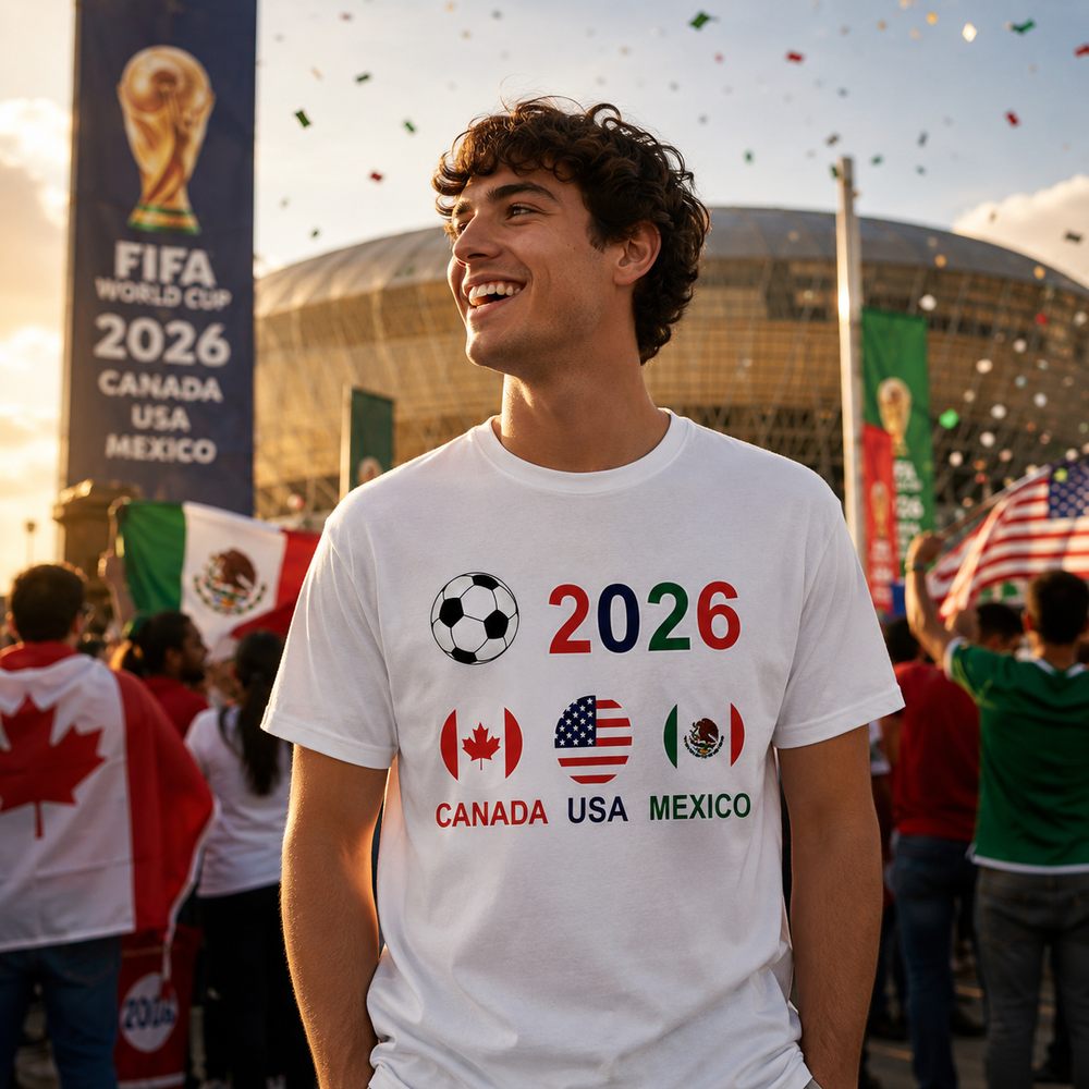 World Cup 2026 Host Countries T-Shirt White