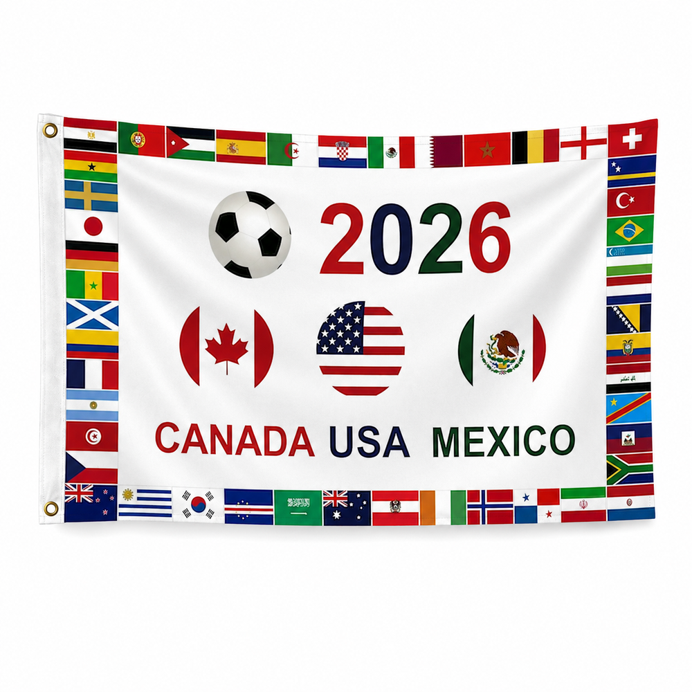 World Cup Soccer 2026 Flag 3' x 5'