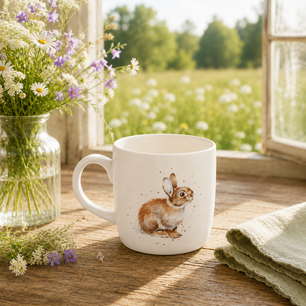 Wrendale 11 oz Mug - Fresh as a Daisy (Hare)