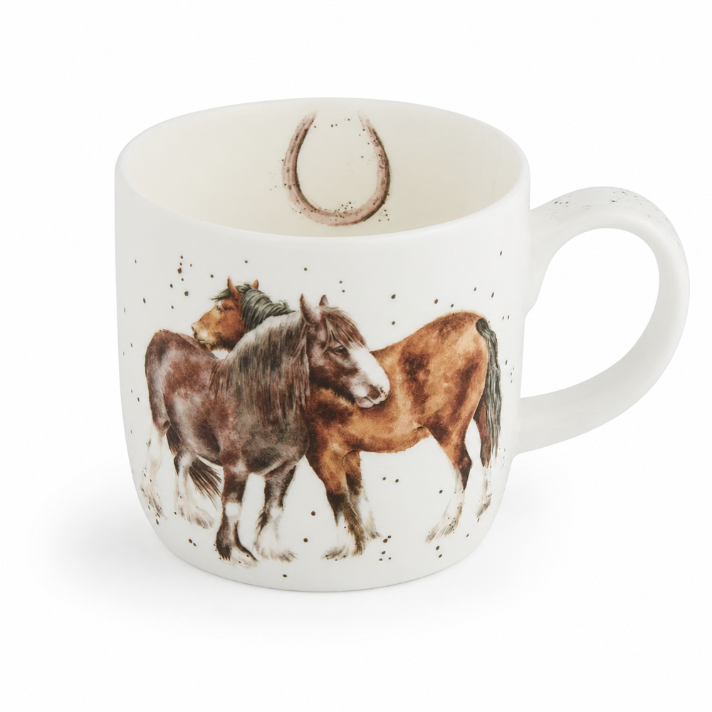 Wrendale 11 oz Mug - Side by Side (Horses)