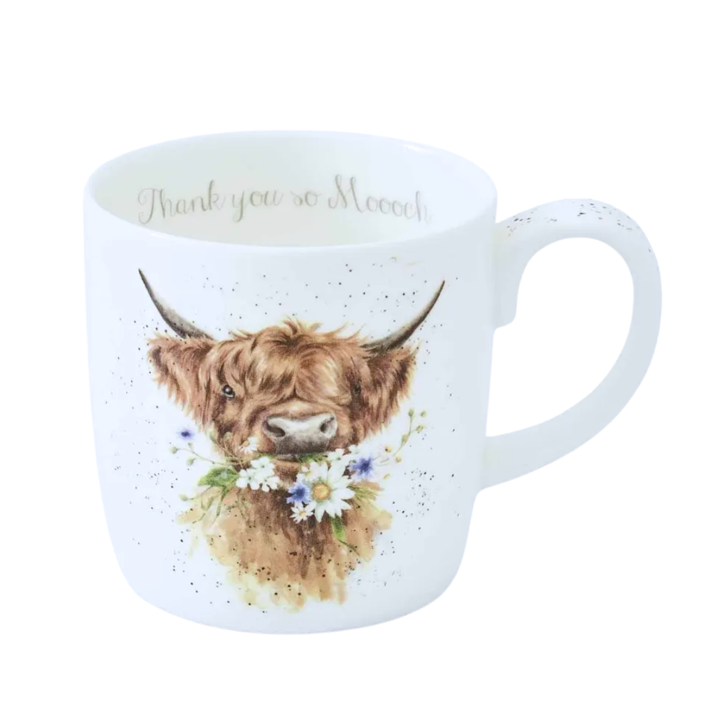 Wrendale 14 oz Mug – Thank You (Cow)
