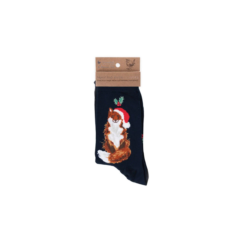 Wrendale Christmas Sock - Festive Fox