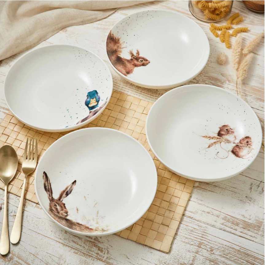 Wrendale DinnerwareSet of 4 Pasta Bowls Rob McIntosh