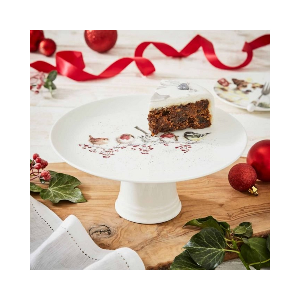 Wrendale Footed Cake Stand - One Snowy Day