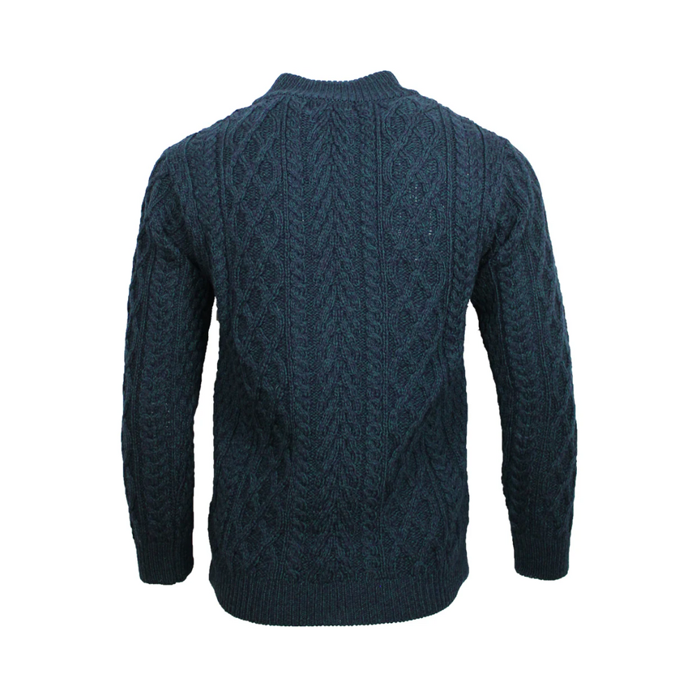 Aran Irish Men's Half Zip Sweater - Sherwood (X4295)