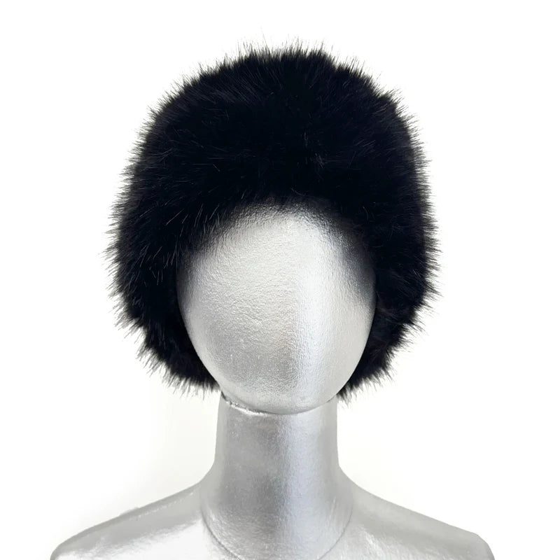 Faux Fur Fantasy Black Furband by Jacqueline Kent