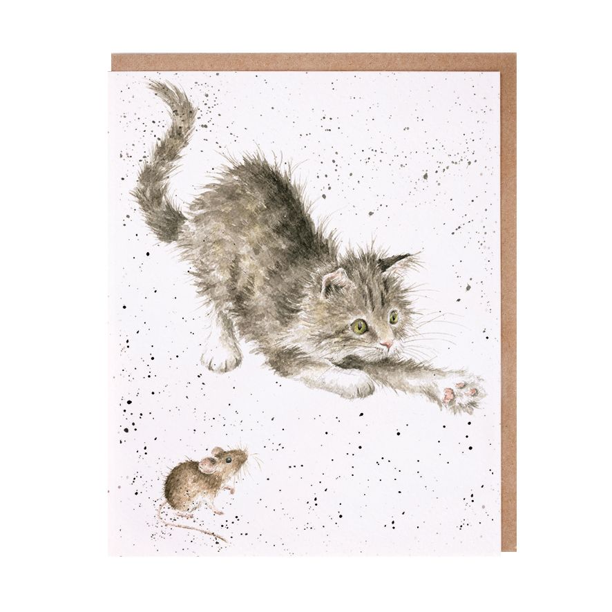 Wrendale Cards Cat and Mouse