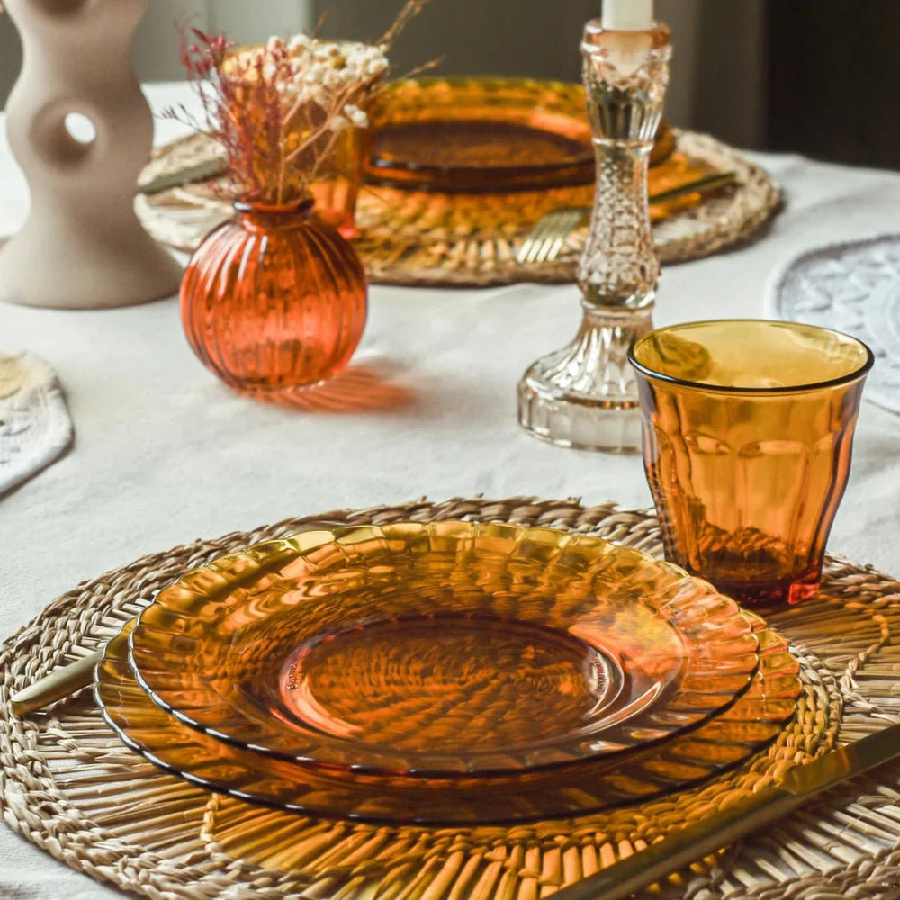 Le Picardie Amber Plate 20cm (Set of 6)