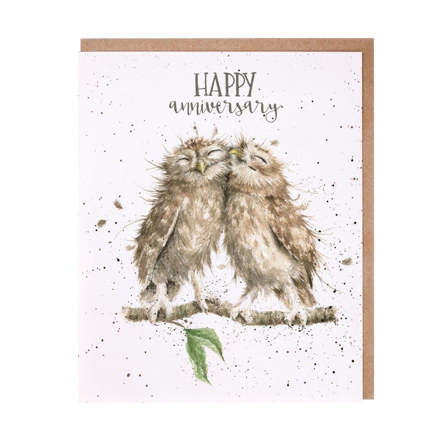 Wrendale Cards Anniversary Owls
