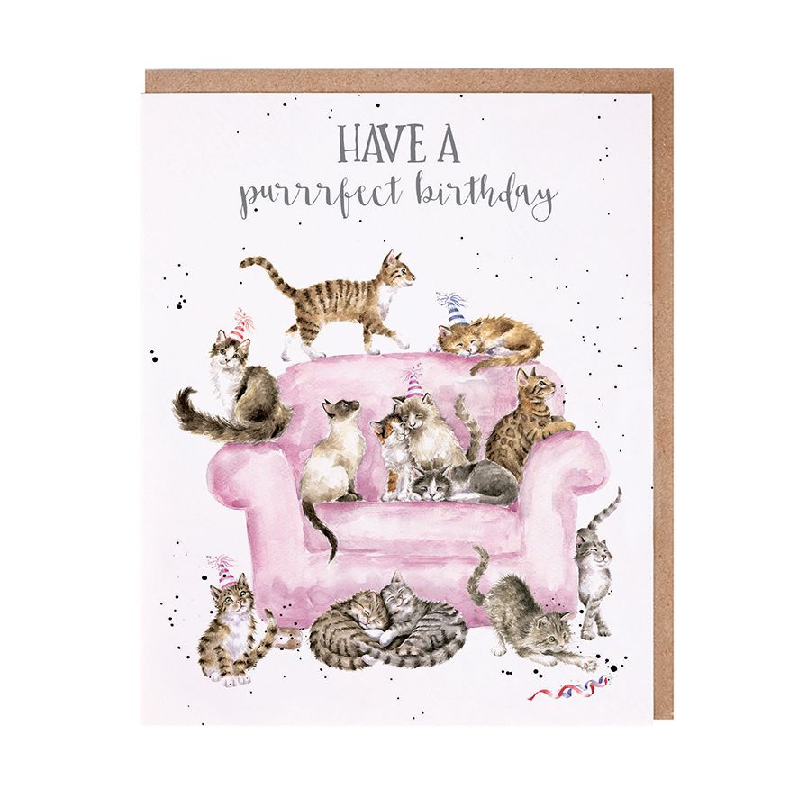 Wrendale Cards A Purrrfect Birthday