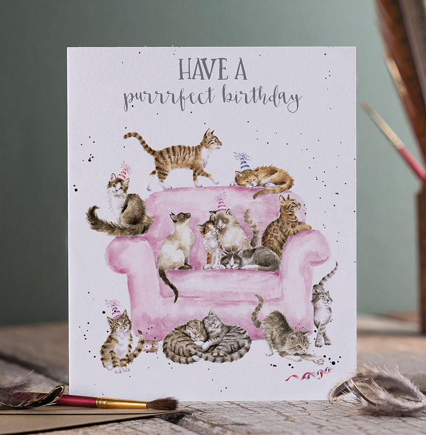Wrendale Cards A Purrrfect Birthday