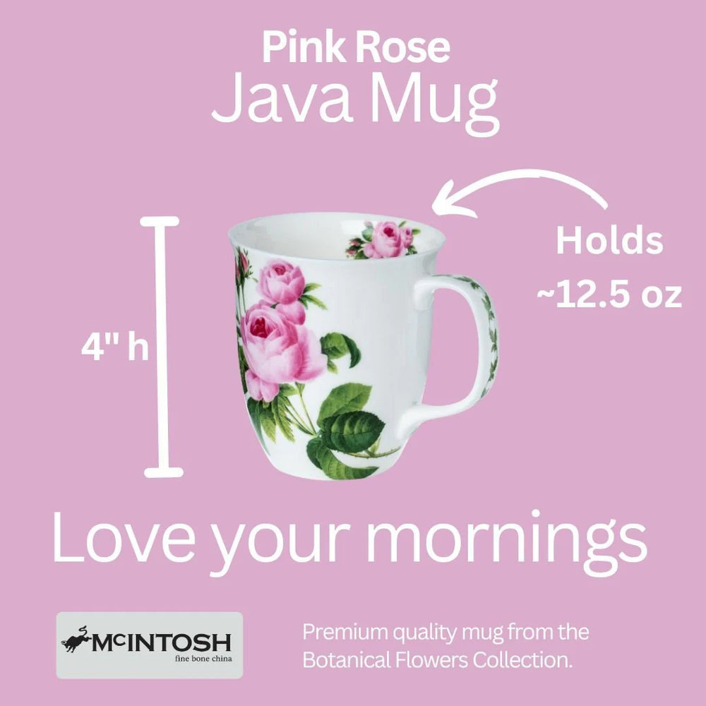 Pink Rose Java Mug