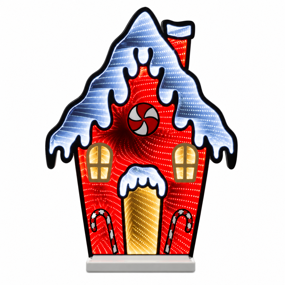 CT Infinity Light Gingerbread House 26.5"