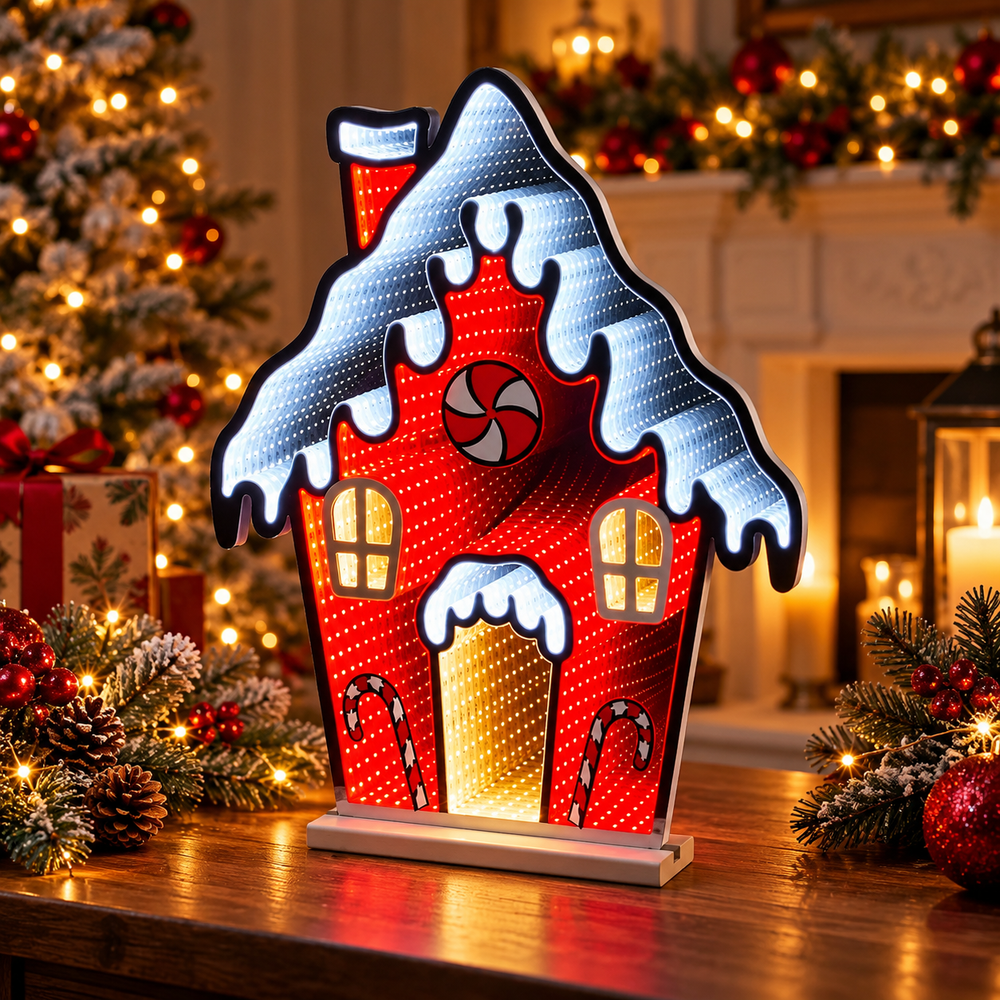 CT Infinity Light Gingerbread House 26.5"