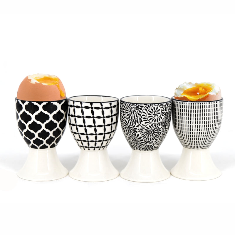 BIA - Egg Cups Black & White (Set of 4)