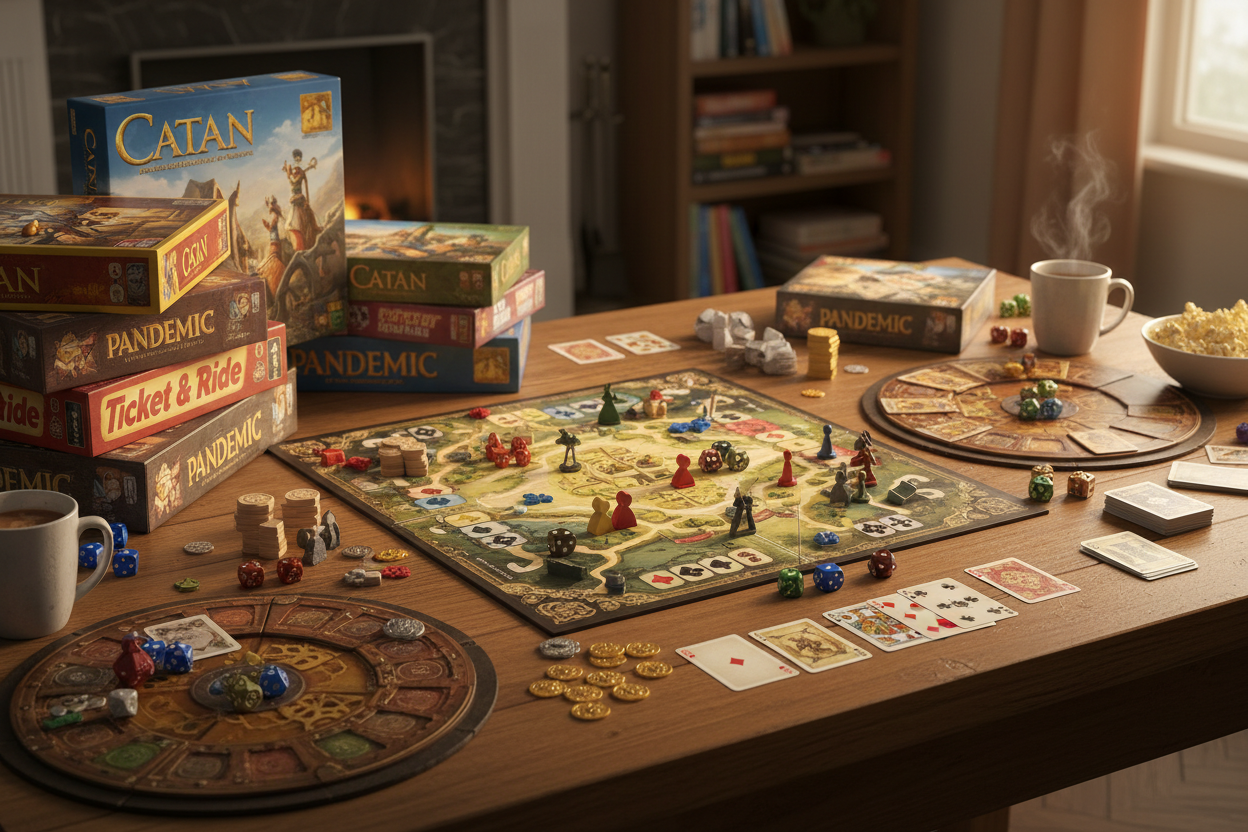 board games and card games