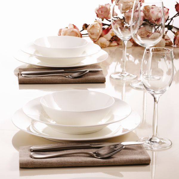 .Maxwell & Williams Cashmere Resort Coupe 16 Piece Dinner Set